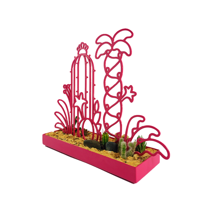 ElCoso_Anibalart_Jardin_Metálico_Rosa